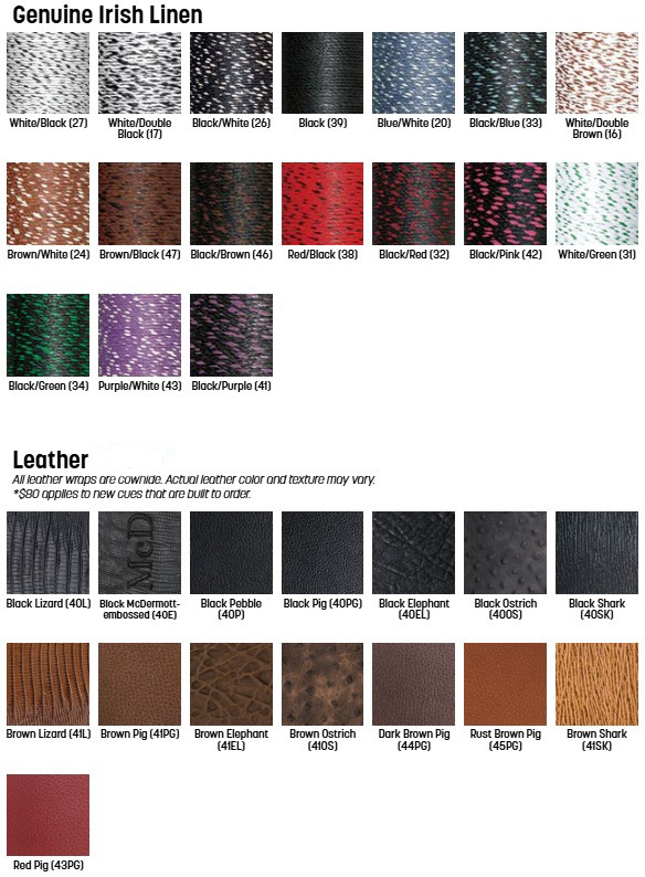 Griffband Farbpalette